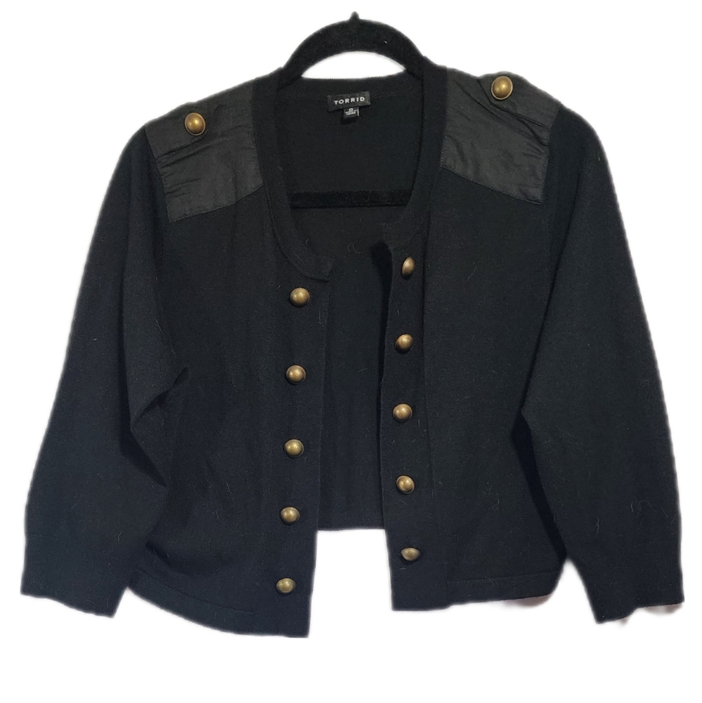 Torrid Black Cardigan size 0 or Large
